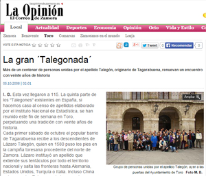 Talegonada | La Opinion de Zamora